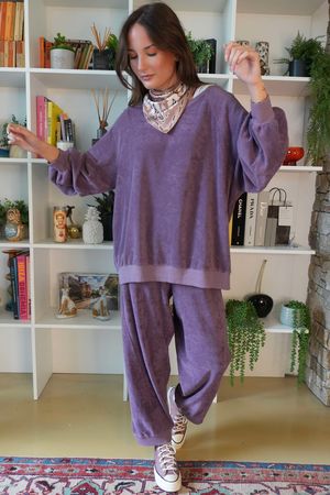 Terry B Classic Sweatshirt Dewberry 